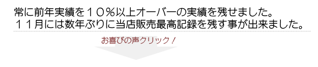 お客様お喜びの声
